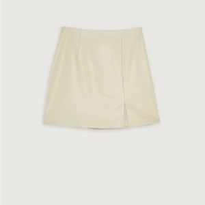 Oak and Fort vegan leather skirt